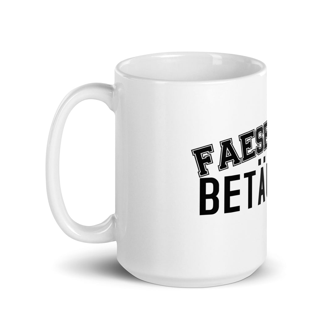 FAESER AUF BETÄUBUNG Tasse Weiss