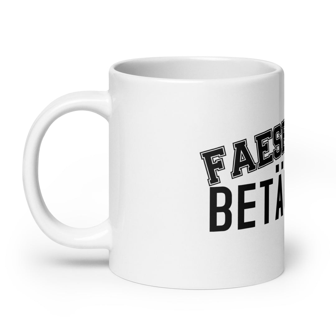FAESER AUF BETÄUBUNG Tasse Weiss