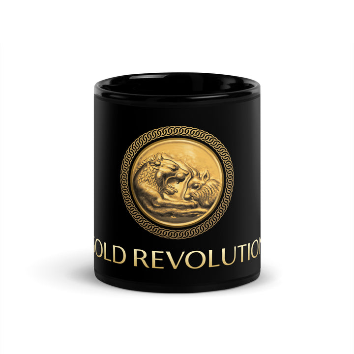 GOLD REVOLUTION LOGO TASSE Weiss