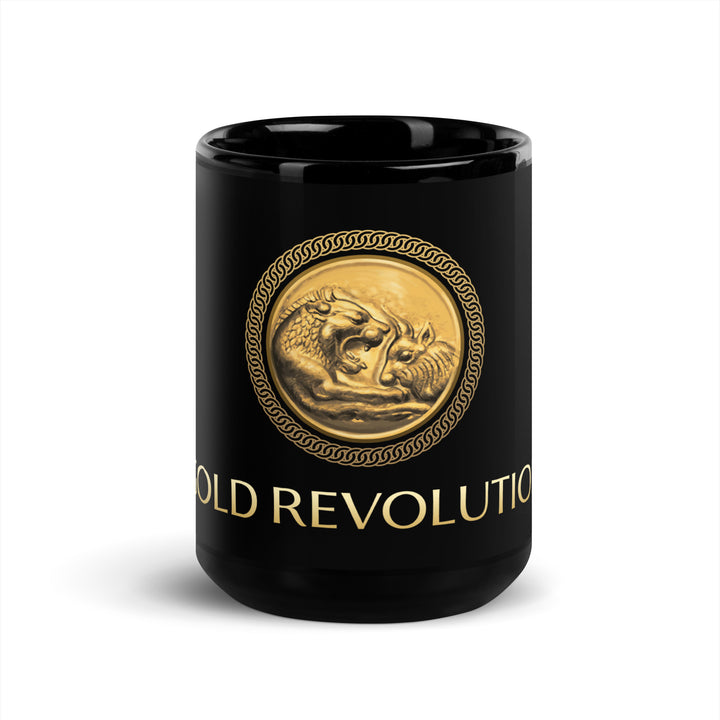 GOLD REVOLUTION LOGO TASSE Weiss