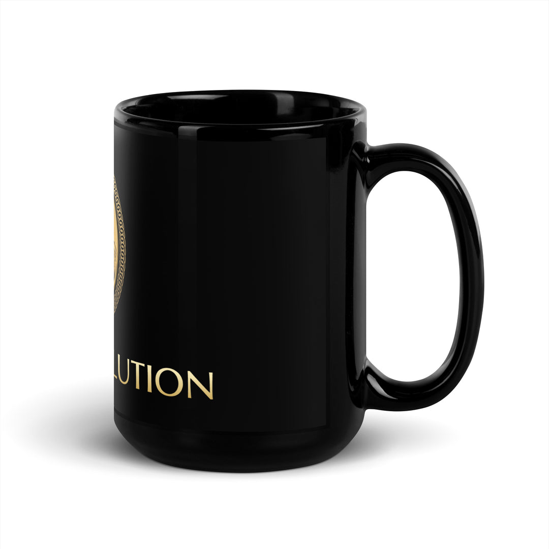 GOLD REVOLUTION LOGO TASSE Weiss